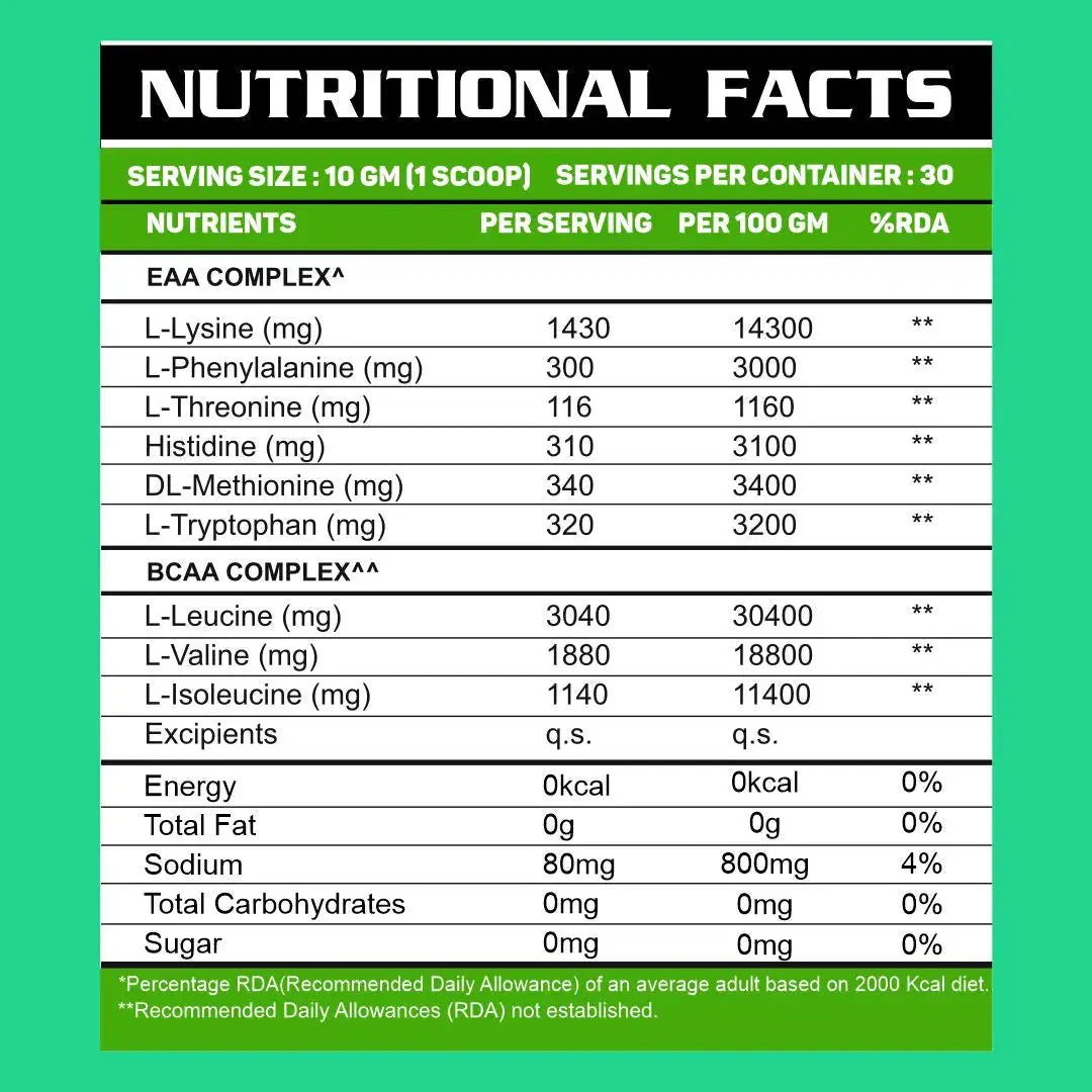 EAA's (9 Essential Amino Acids) - Image 4