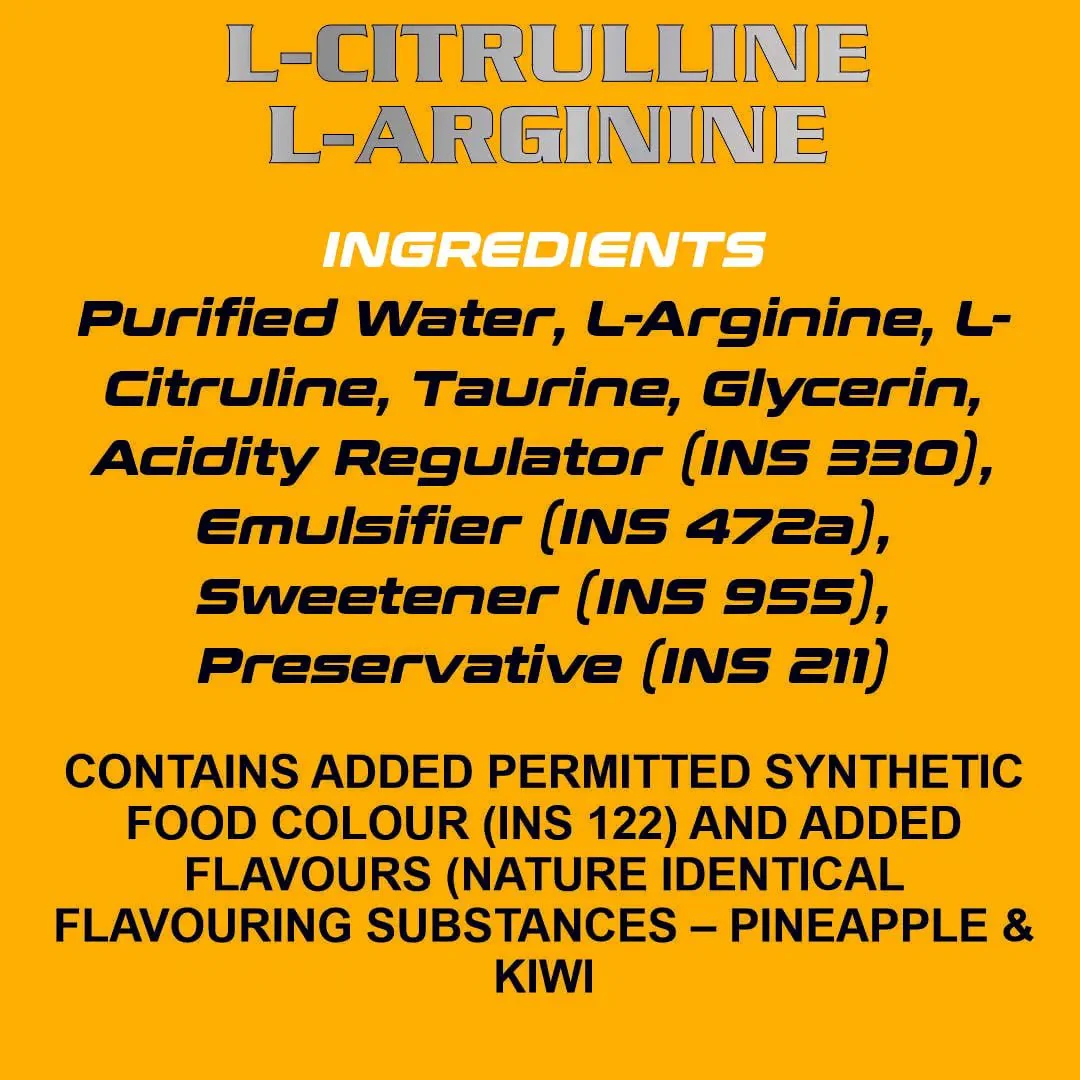 Liquid L- Citrulline + L- Arginine + Taurine - Image 6