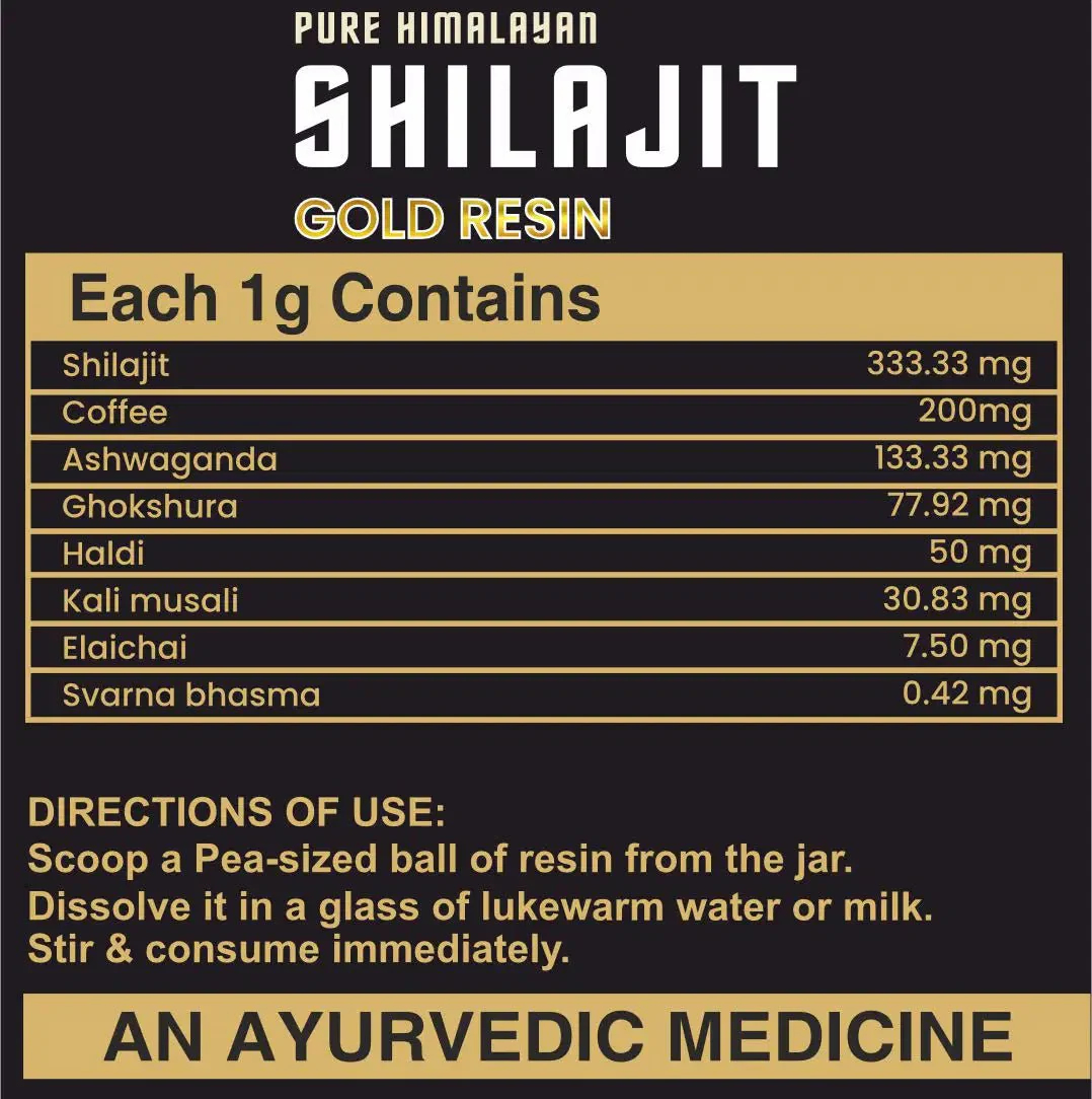Pure Himalayan Shilajit Gold Resin - Image 4
